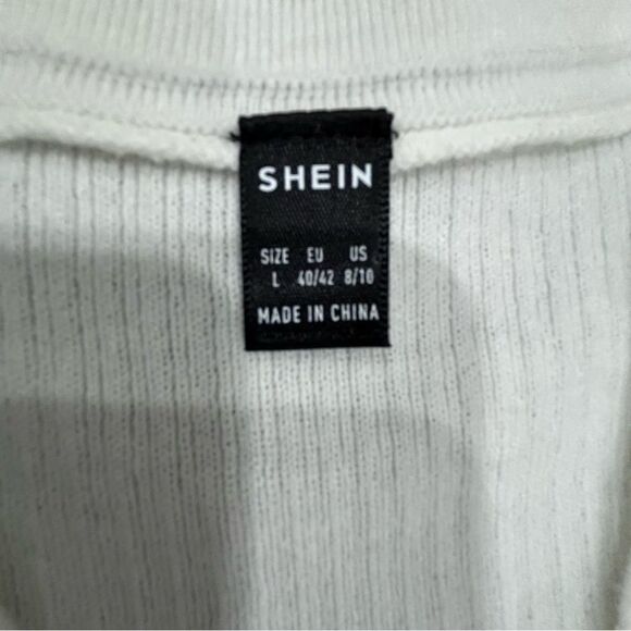 White Knit Classy Dress - Picture 4 of 4